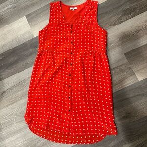 Madewell 100% silk, sleeveless dress, size large